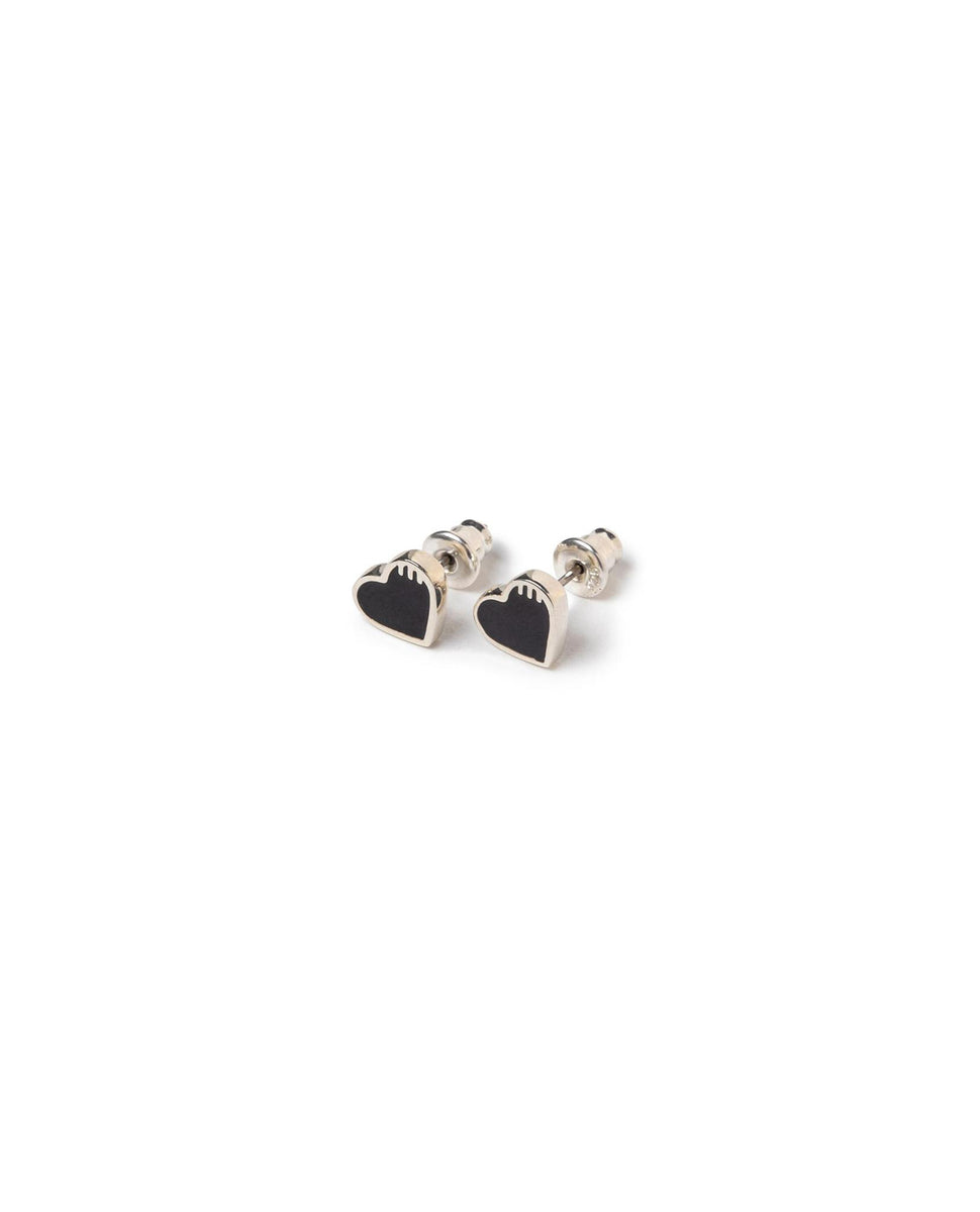 Human Made Heart Silver Earring