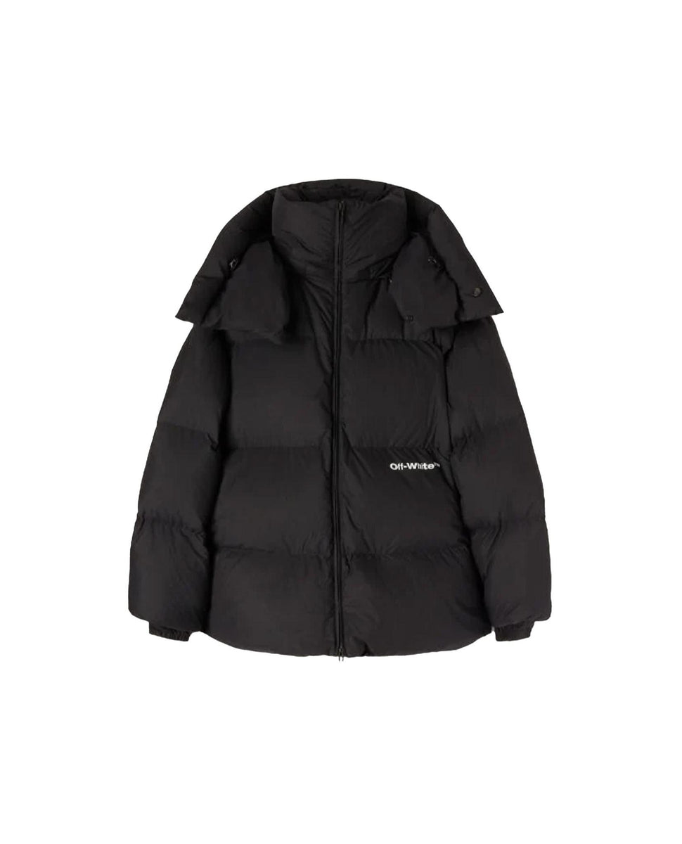 Off white black puffer hot sale jacket