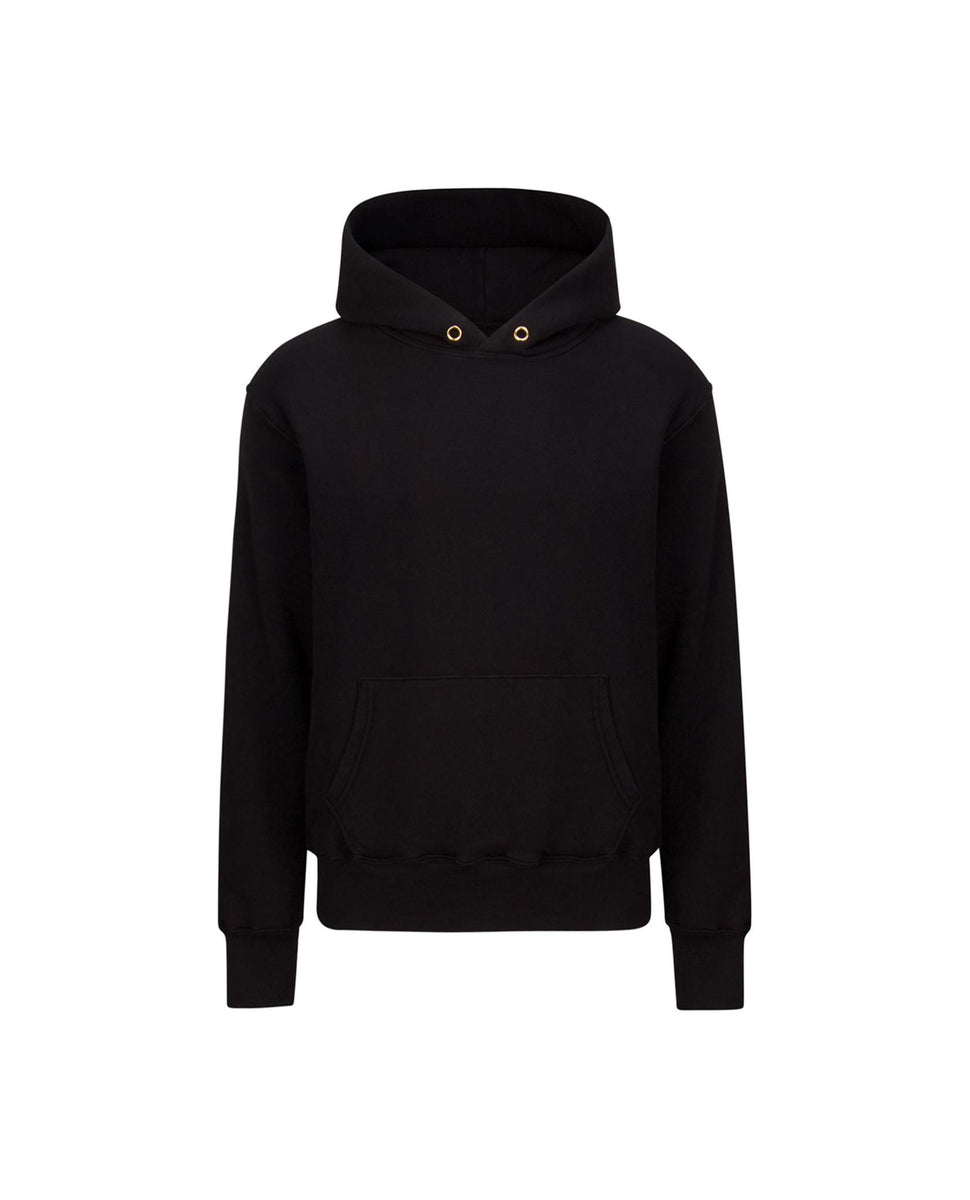 Les Tien Crop Hoodie Jet Black | STASHED