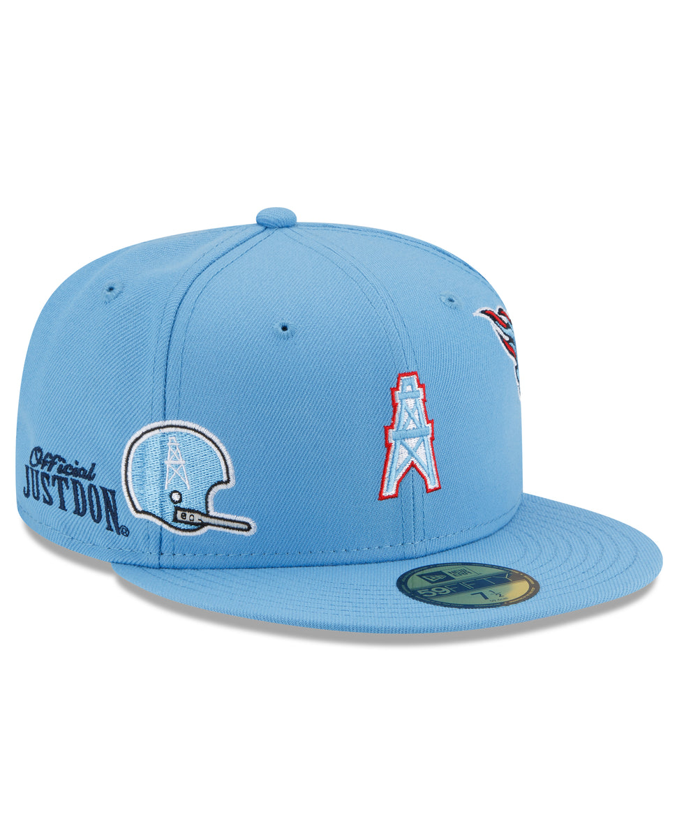 New Era Women's New Era Light Blue Houston Oilers Team Trucker