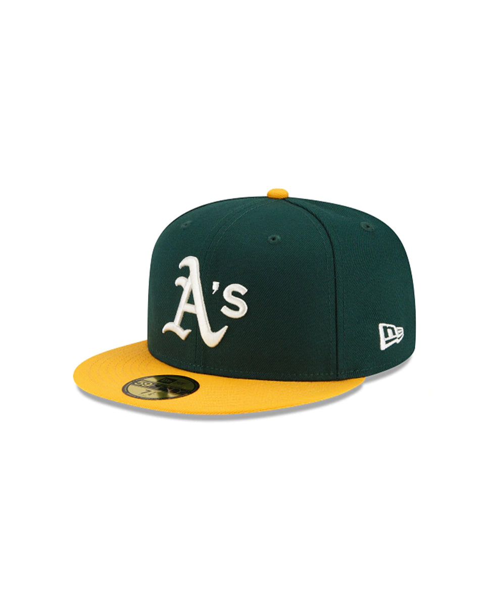 MLB New Era Oakland A's Athletics Fitted Hat Green 7 1/8 1/4 3/8 1/2 5/8 8  