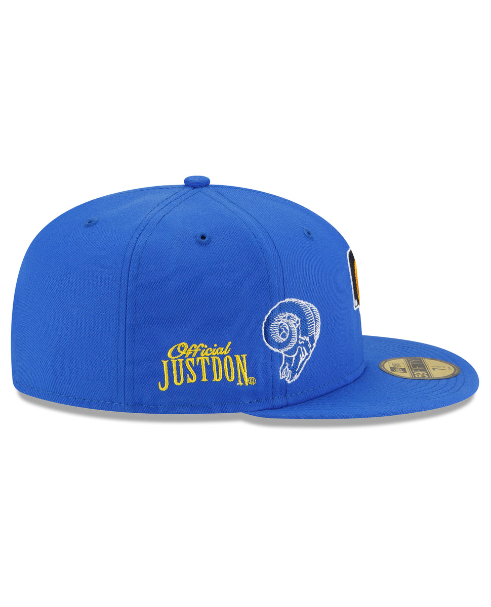 New Era Caps Los Angeles Rams Throwback 59FIFTY Fitted Hat Blue