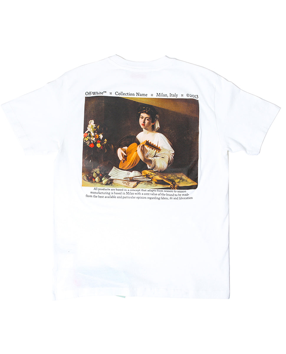 Off-White Caravaggio Lute Slim Short Sleeve Tee White