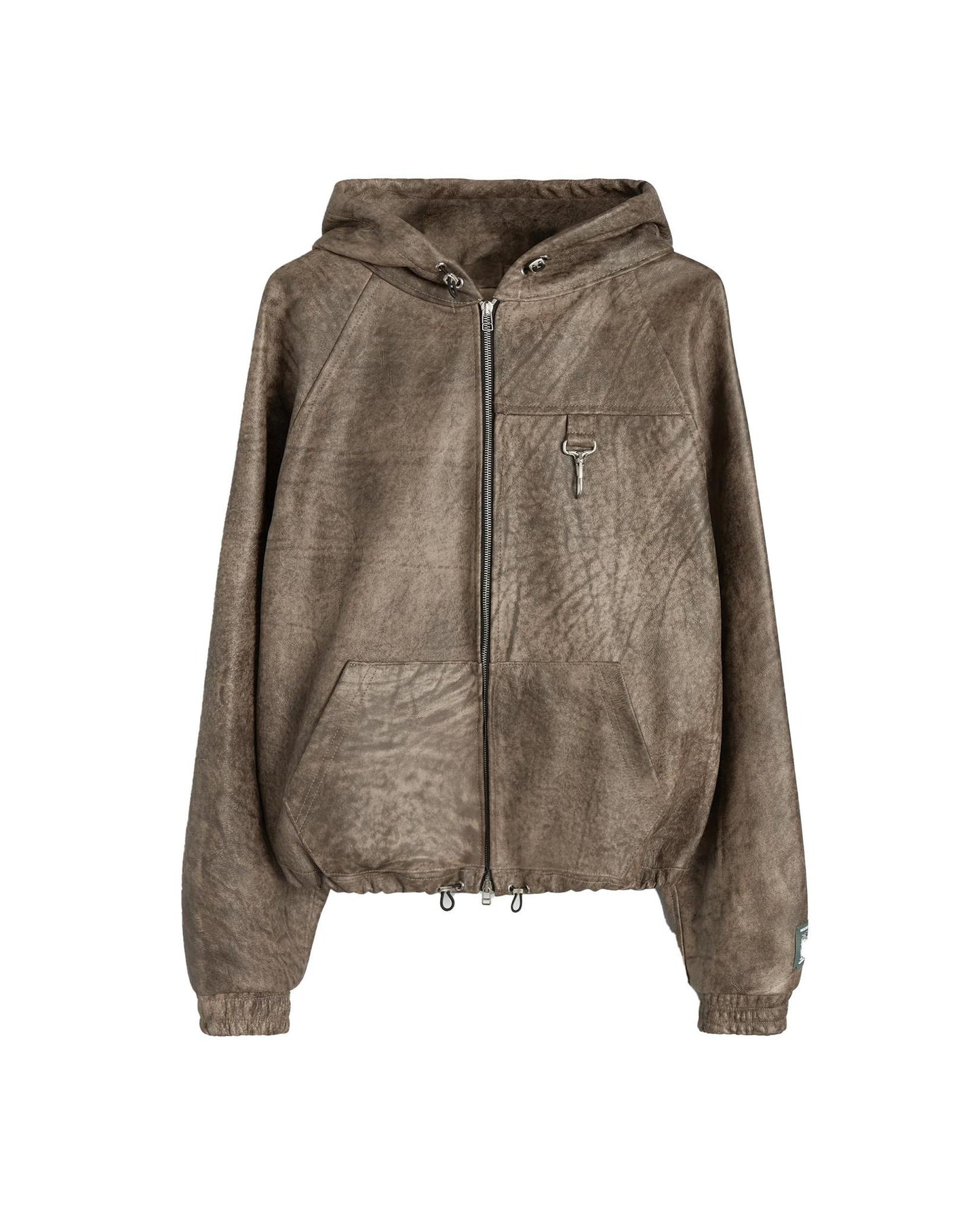 
                    
                      Reese Cooper Leather Hooded Jacket
                    
                  