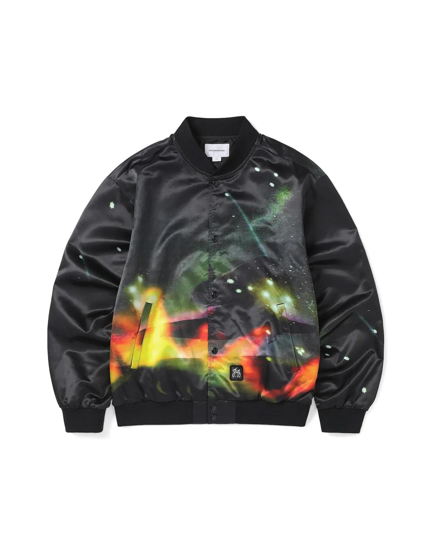 
                    
                      This Is Never That Flame Satin Jacket
                    
                  