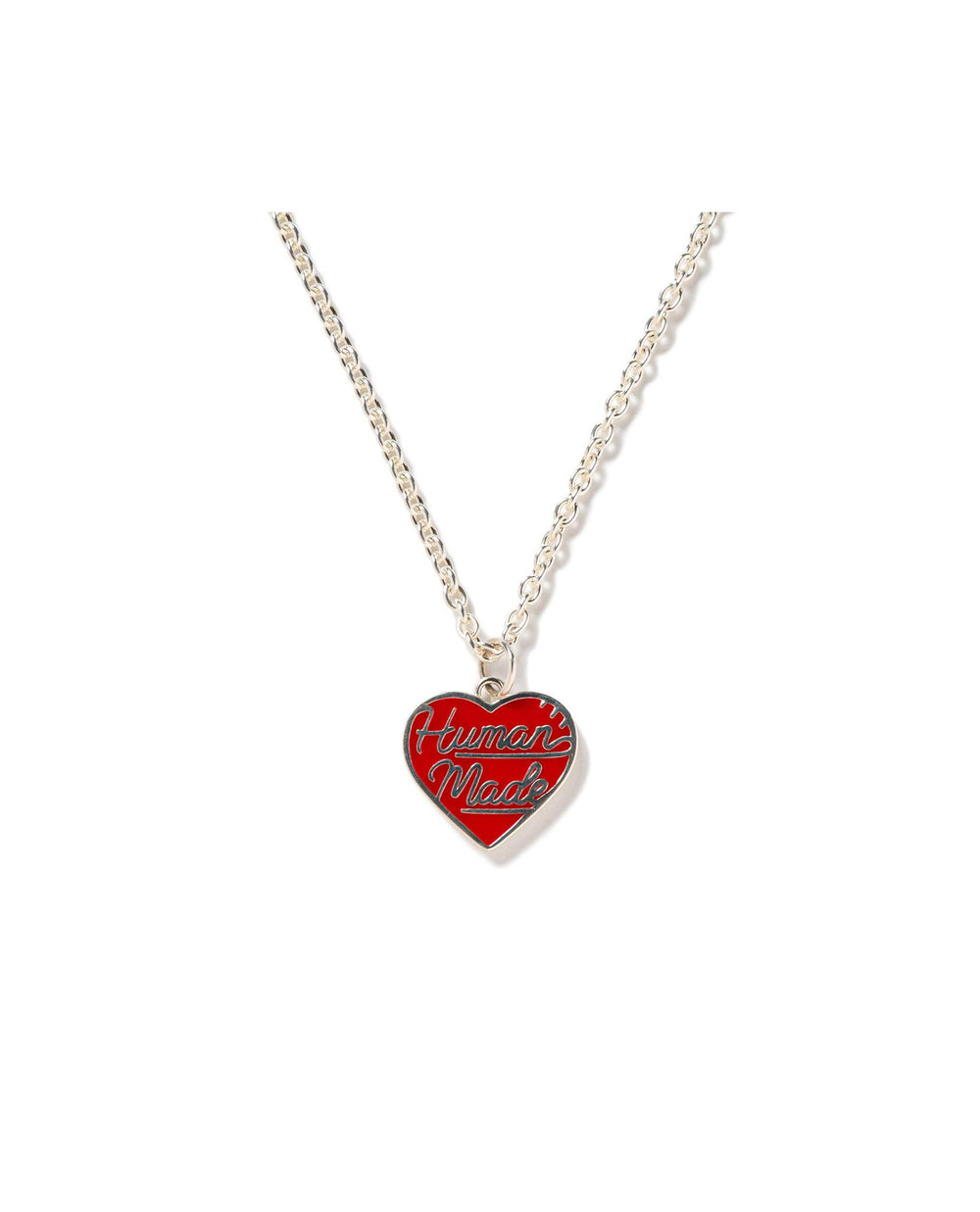 Human Made Heart Silver Necklace | STASHED