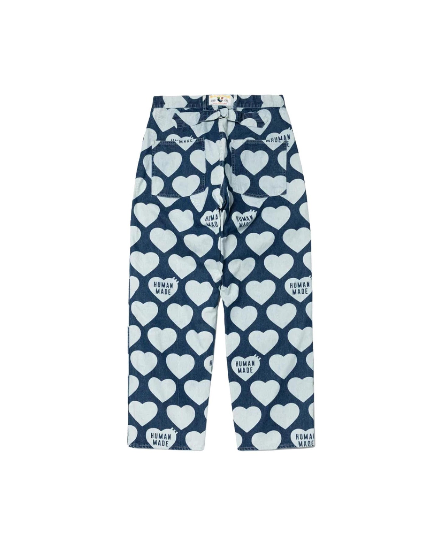 MIDNIGHT MOVE] SS 22 heart denim pants (blue) – SellerWork