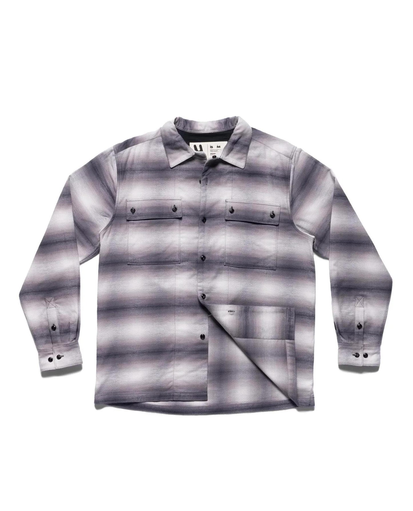 I.N. San Francisco Ombre 3/4 Sleeve Button Up Shirt