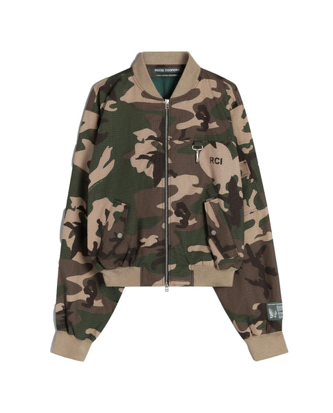 Diesel Camouflage Bomber Jacket, $289 | farfetch.com | Lookastic