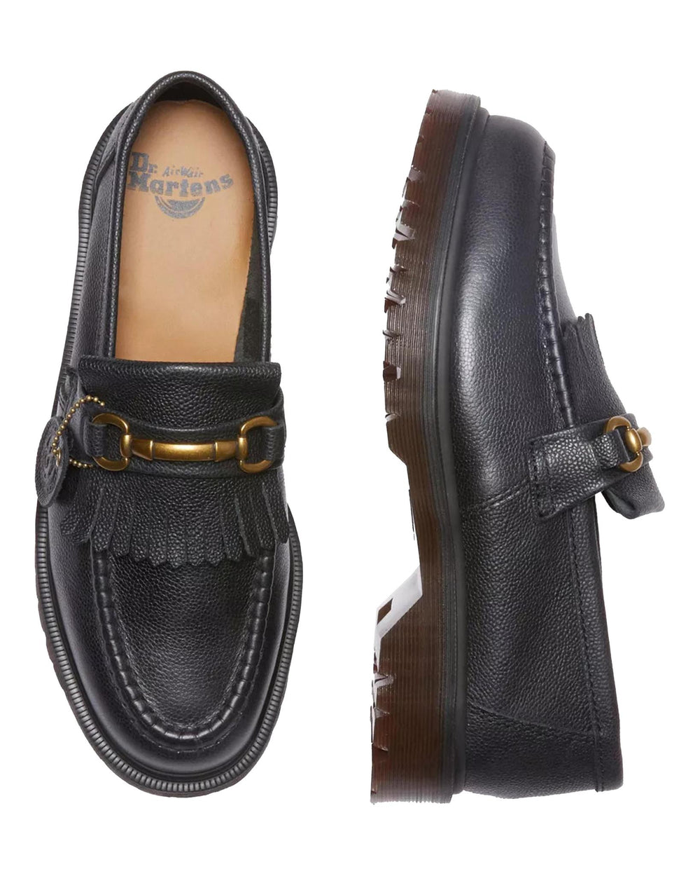 Dr Martens Louis Mens 4 Womens 5 Comfort Shoes Slip On Loafers Brown  Leather New