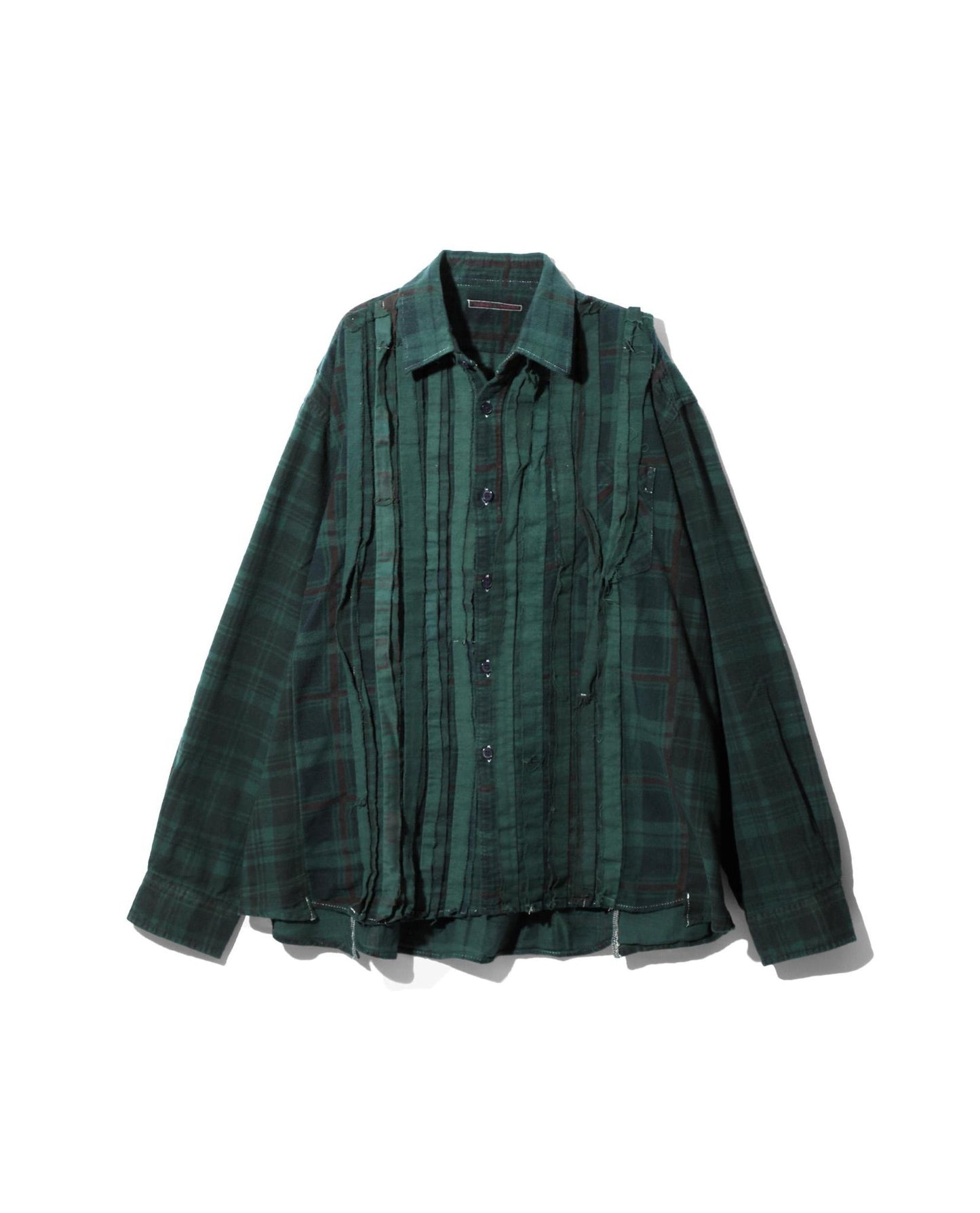 
                    
                      Needles Flannel Shirt -> Ribbon Wide Shirt / Over Dye
                    
                  