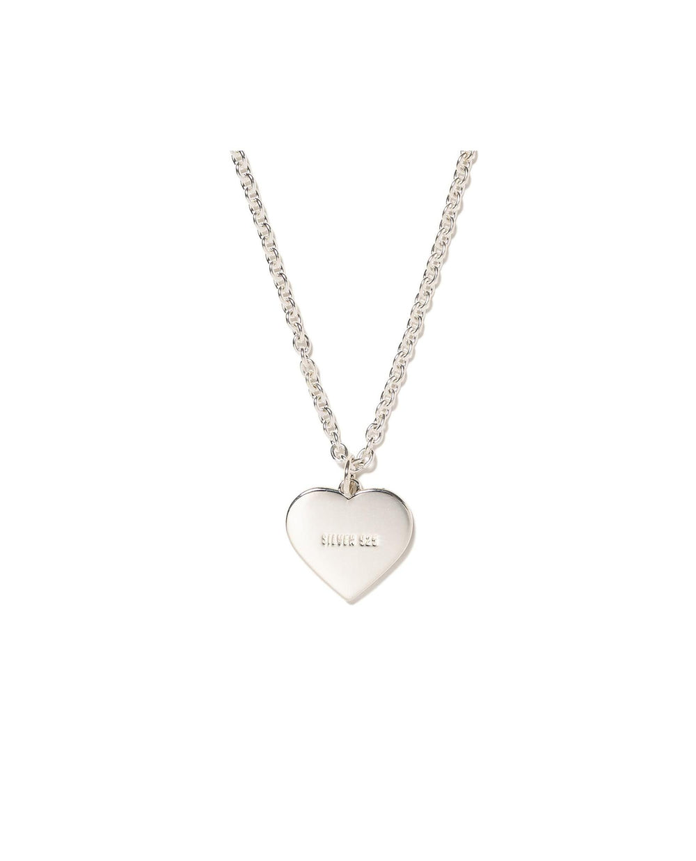 Human Made Heart Silver Necklace | STASHED