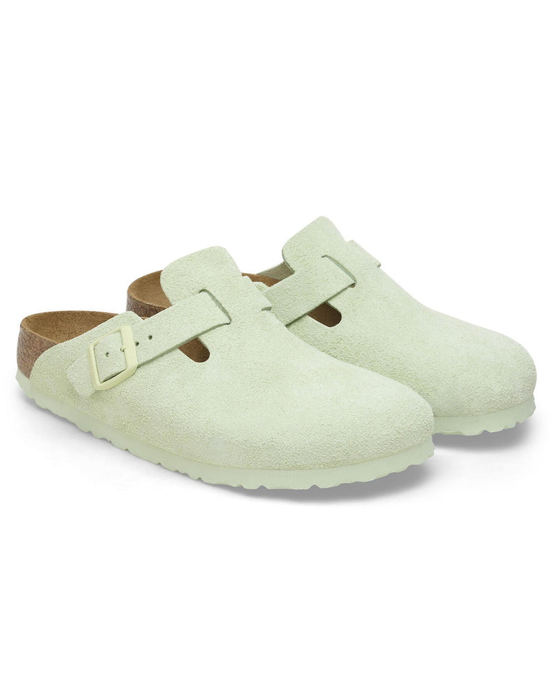 
                    
                      Birkenstock Boston Soft Footbed Faded Lime Suede
                    
                  