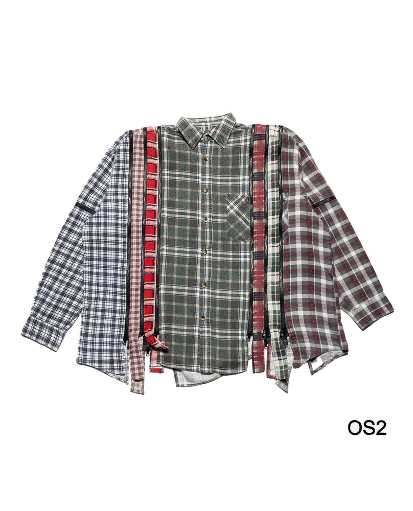 
                    
                      Needles Flannel Shirt -> 7 Cuts Zipped Wide Shirt
                    
                  
