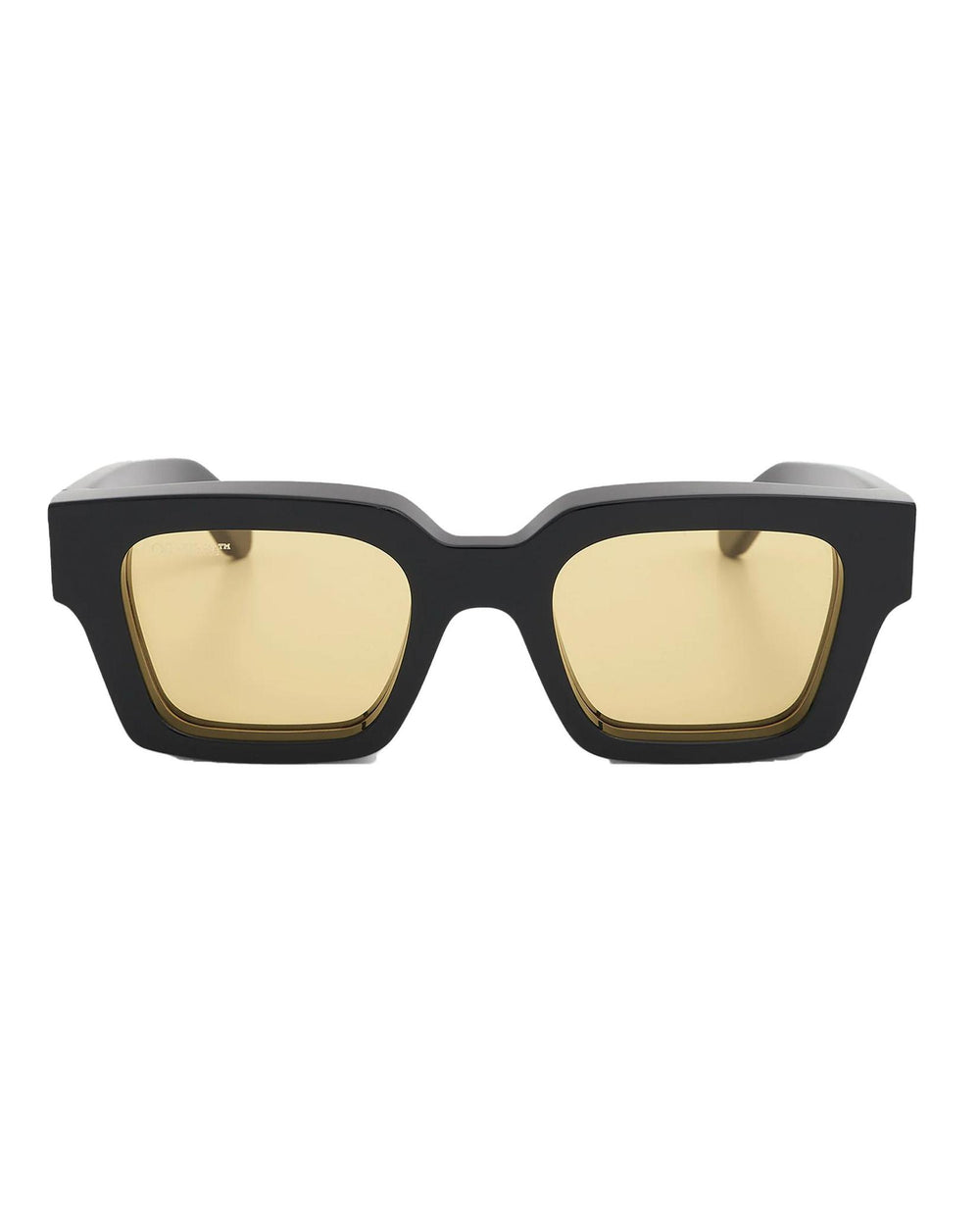 OFF-WHITE Mari Rectangular Frame Sunglasses Black/Yellow
