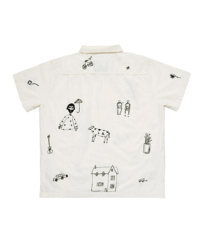 
                    
                      Samuel Zelig Embroidered Camp Shirt
                    
                  