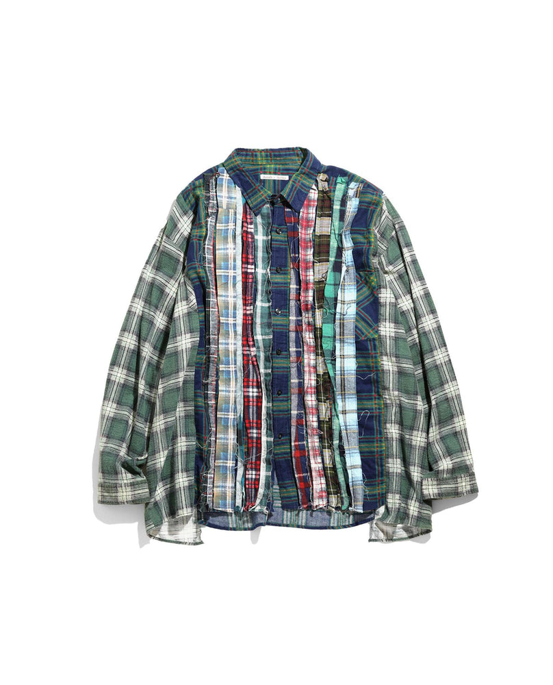 Needles Flannel -> Ribbon Wide Shirt