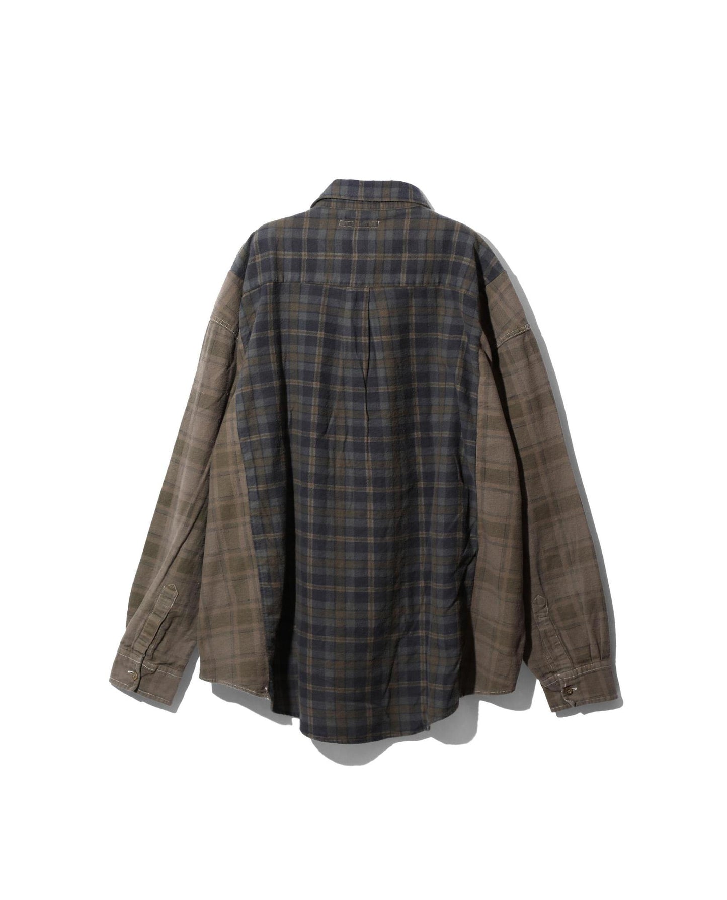 Needles Flannel Shirt -> Ribbon Wide Shirt / Over Dye | STASHED