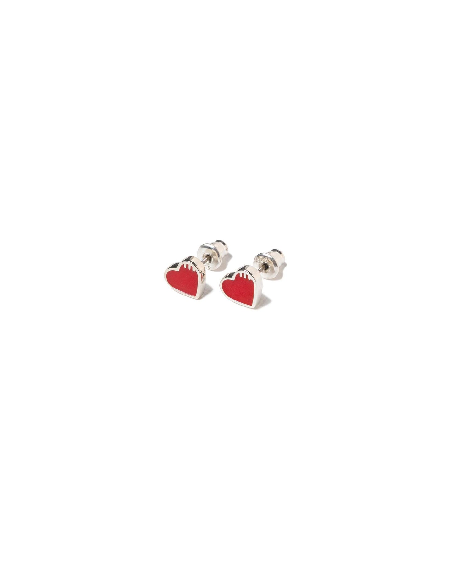 Human Made Heart Silver Earring | STASHED