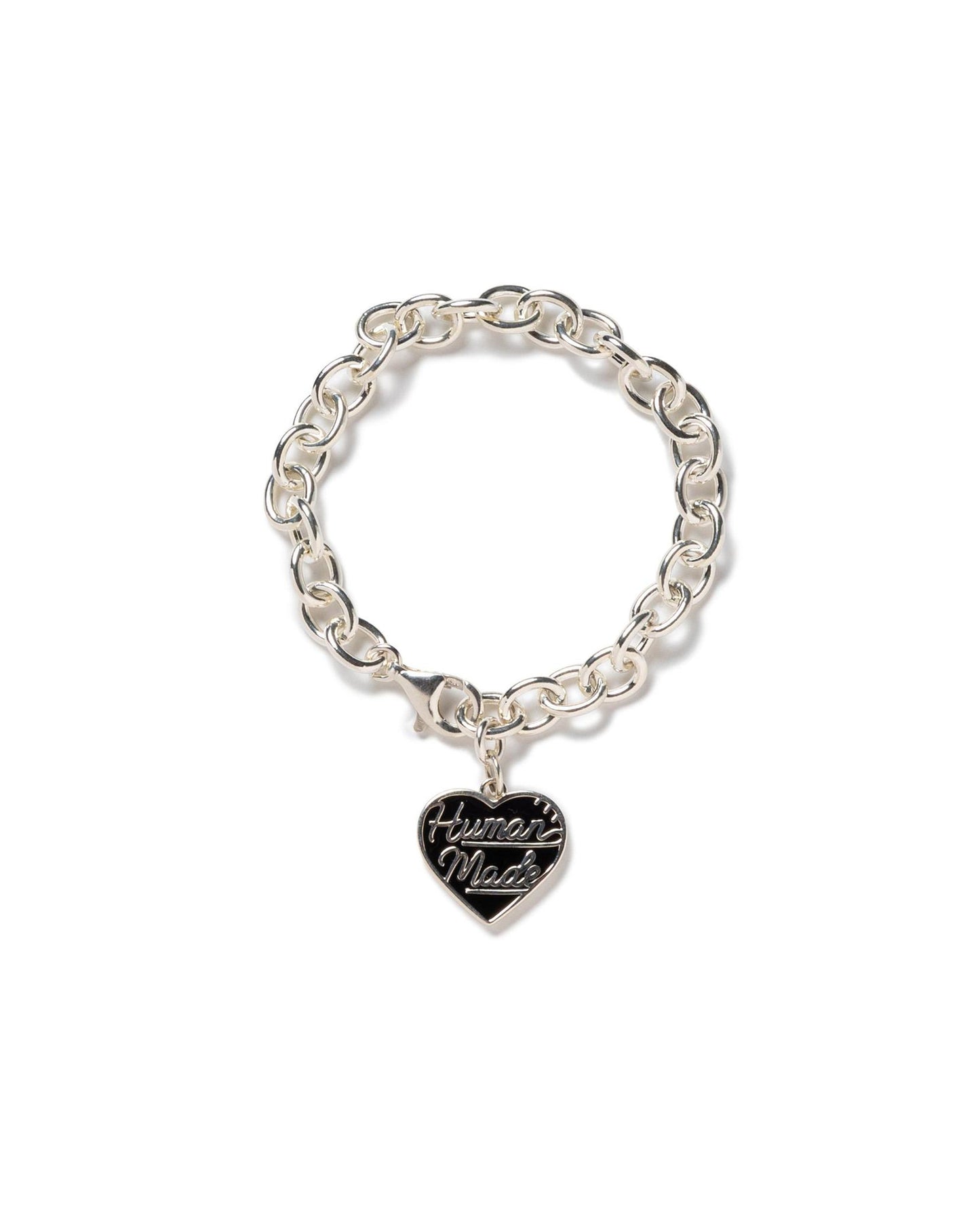 Human Made Heart Silver Bracelet | STASHED