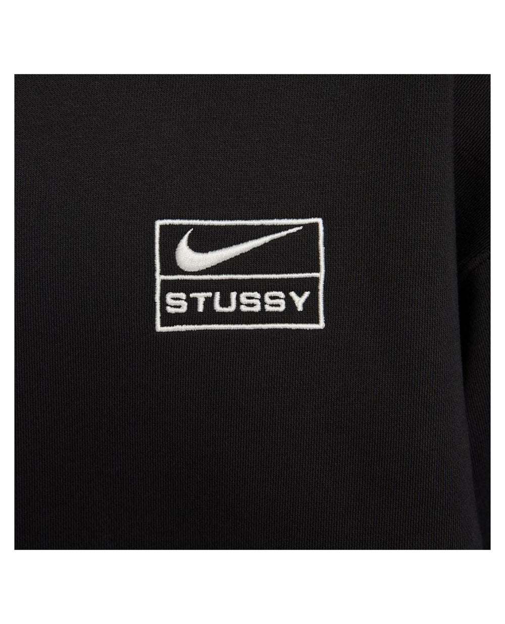 Stussy x Nike Fleece Crewneck Black | STASHED