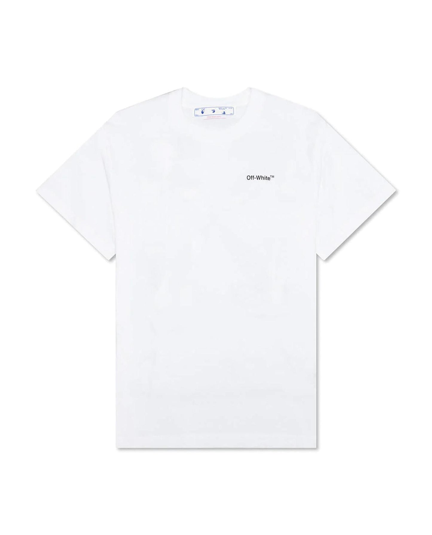 Off-White Caravaggio Arrow Slim Short Sleeve Tee White | STASHED