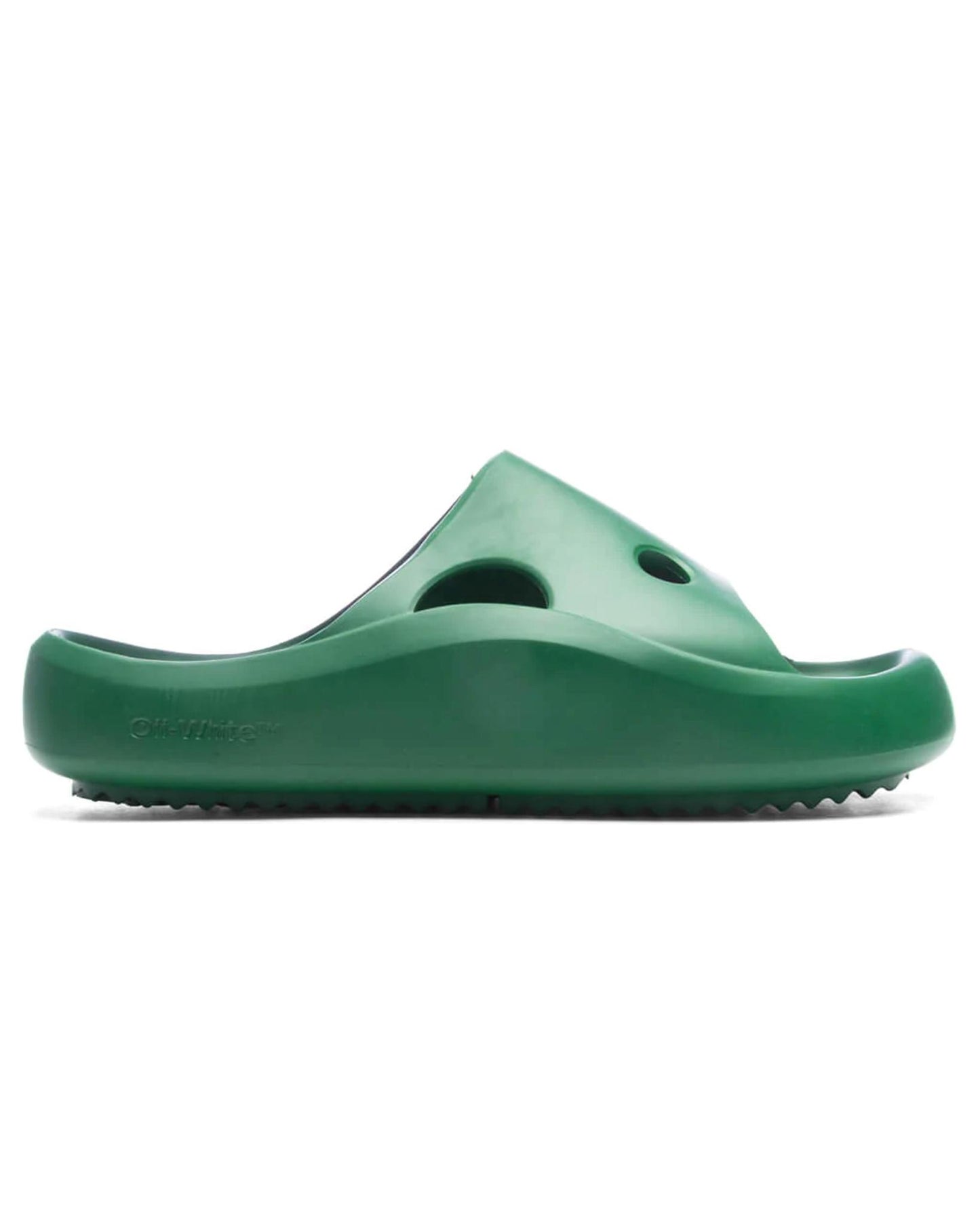 Off-White Meteor Rubber Slider Green | STASHED