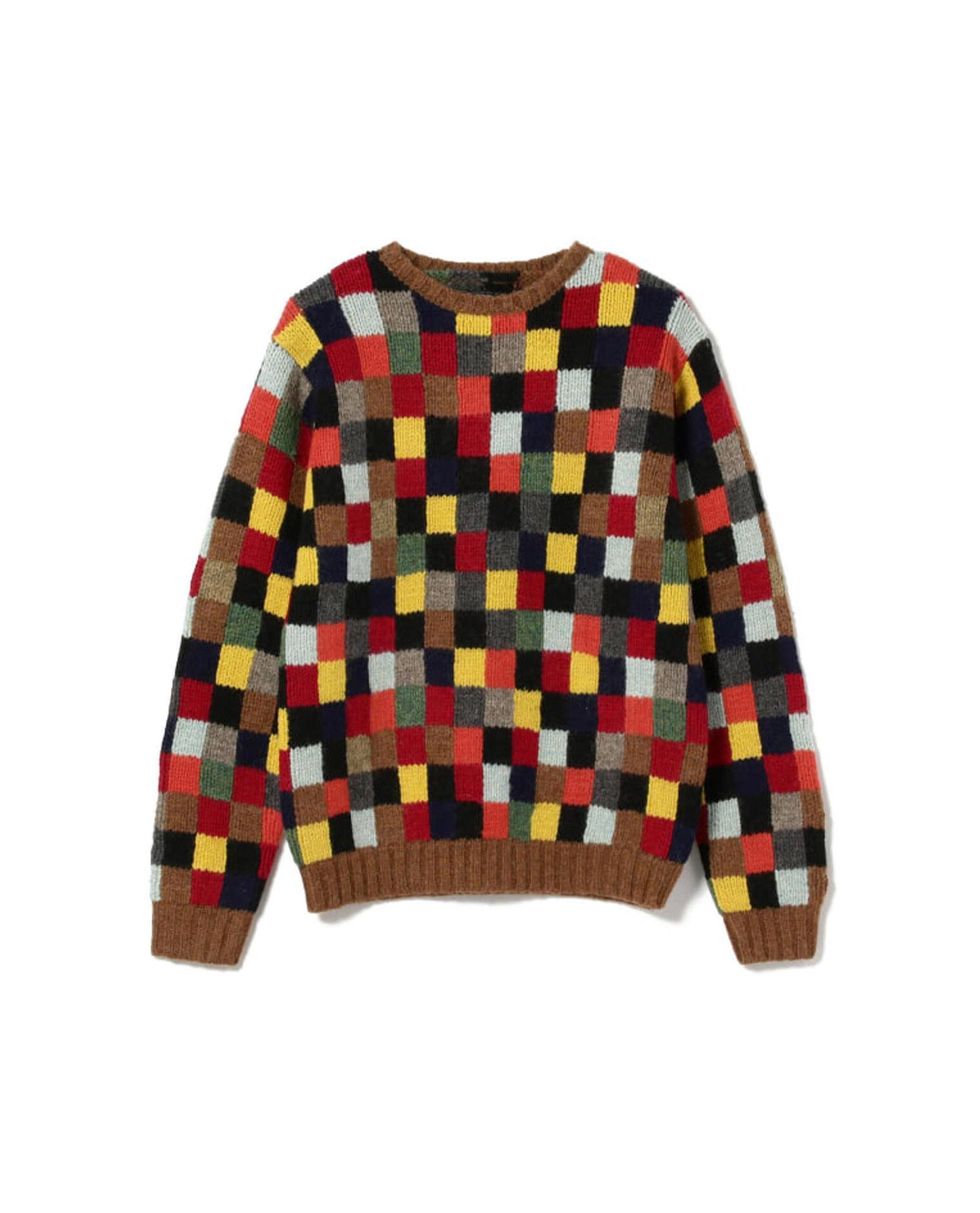 
                    
                      Beams Plus Crew Hand Knit Patchwork
                    
                  