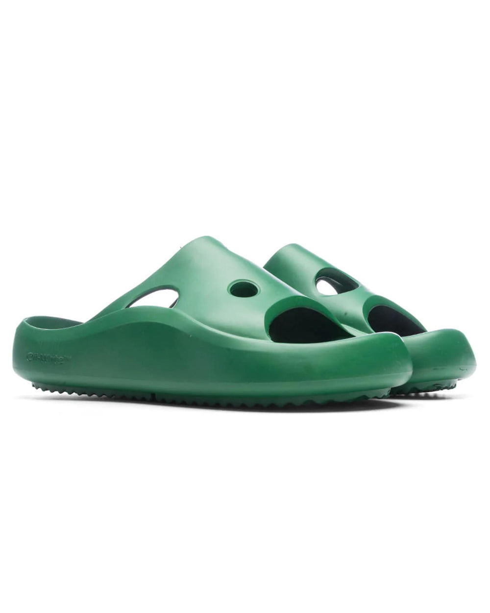 Off-White Meteor Rubber Slider Green | STASHED