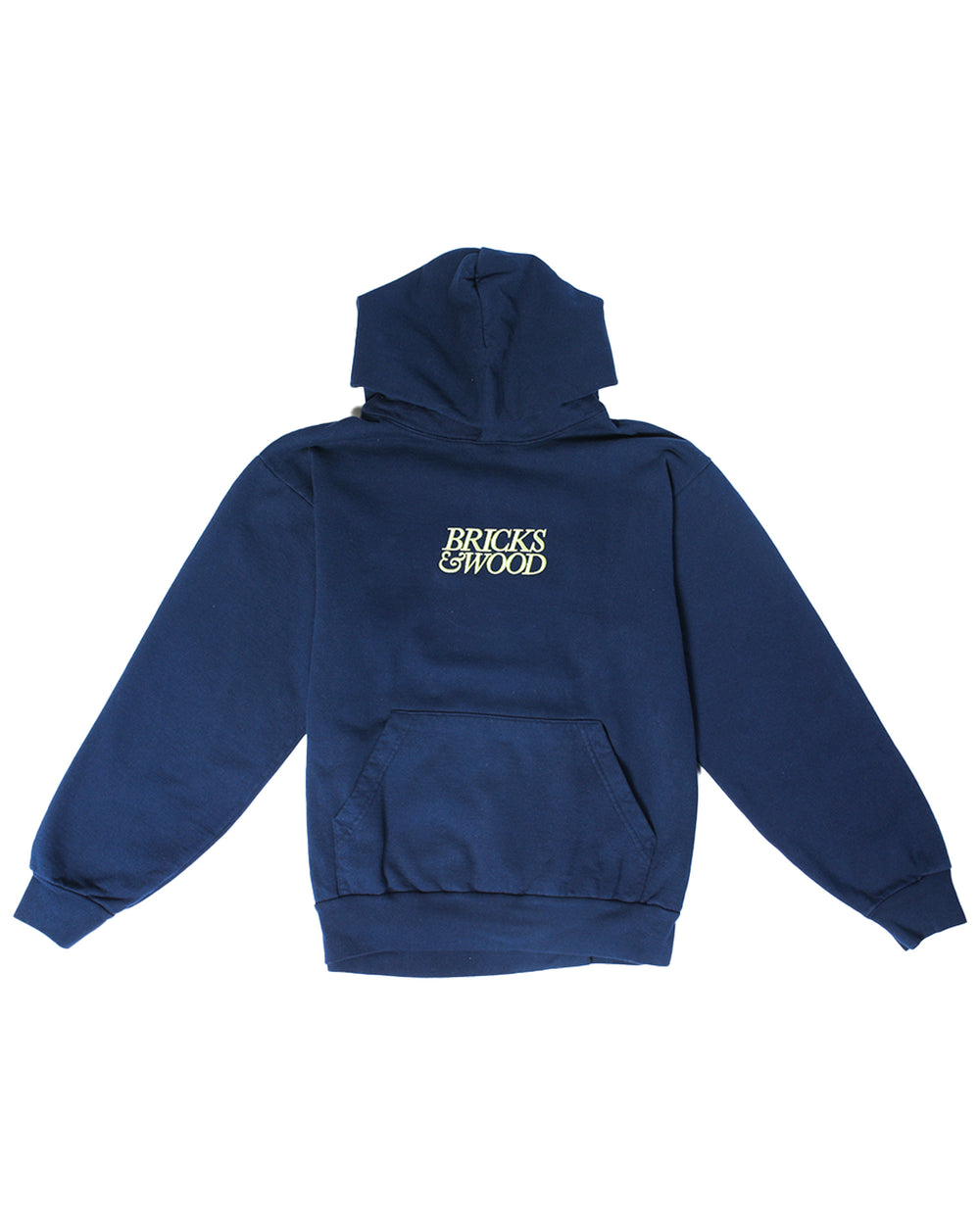 Bricks & Wood Logo Hoodie Navy | STASHED