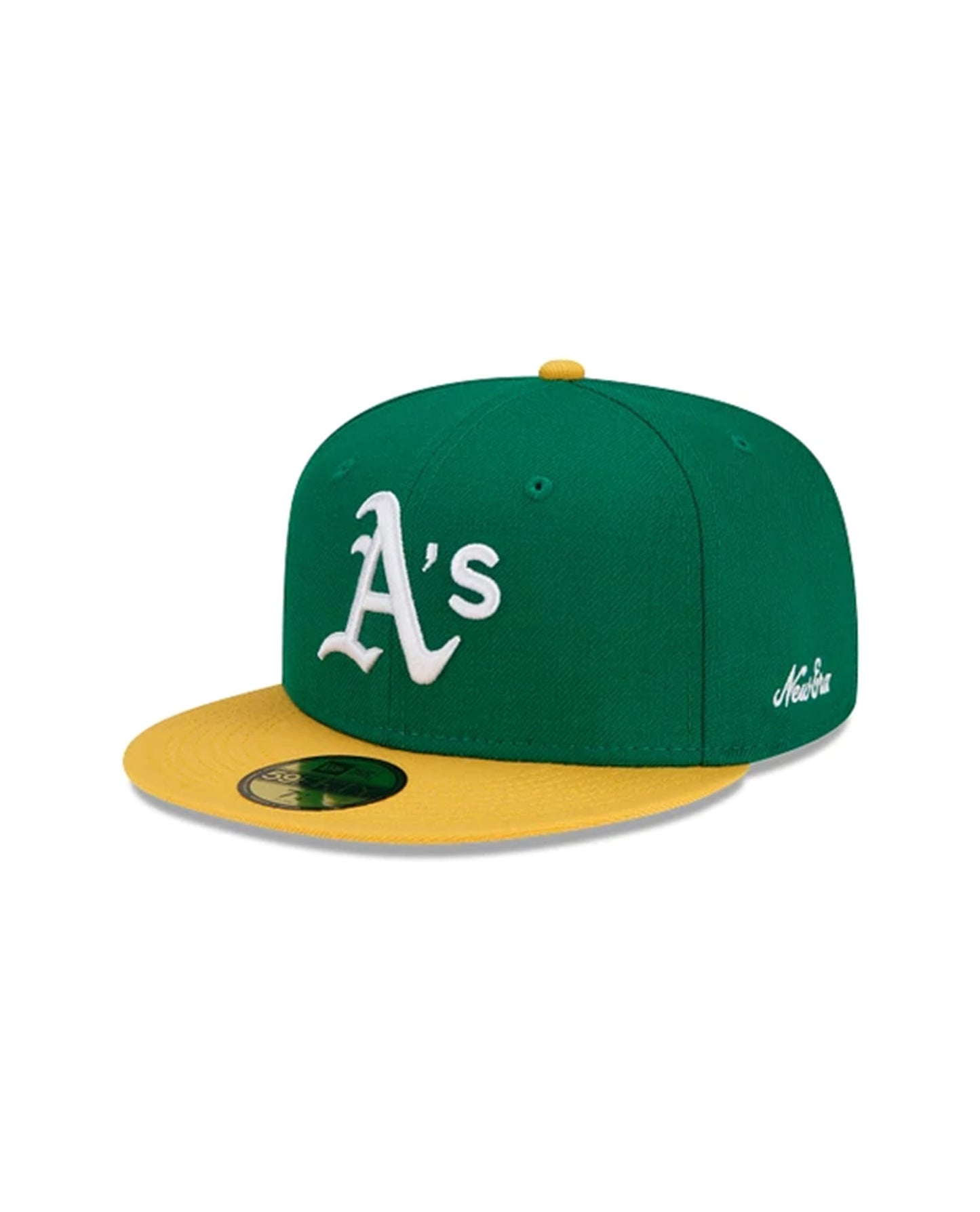 New Era Oakland Athletics 1973 Logo History 59FIFTY Fitted Hat in Green