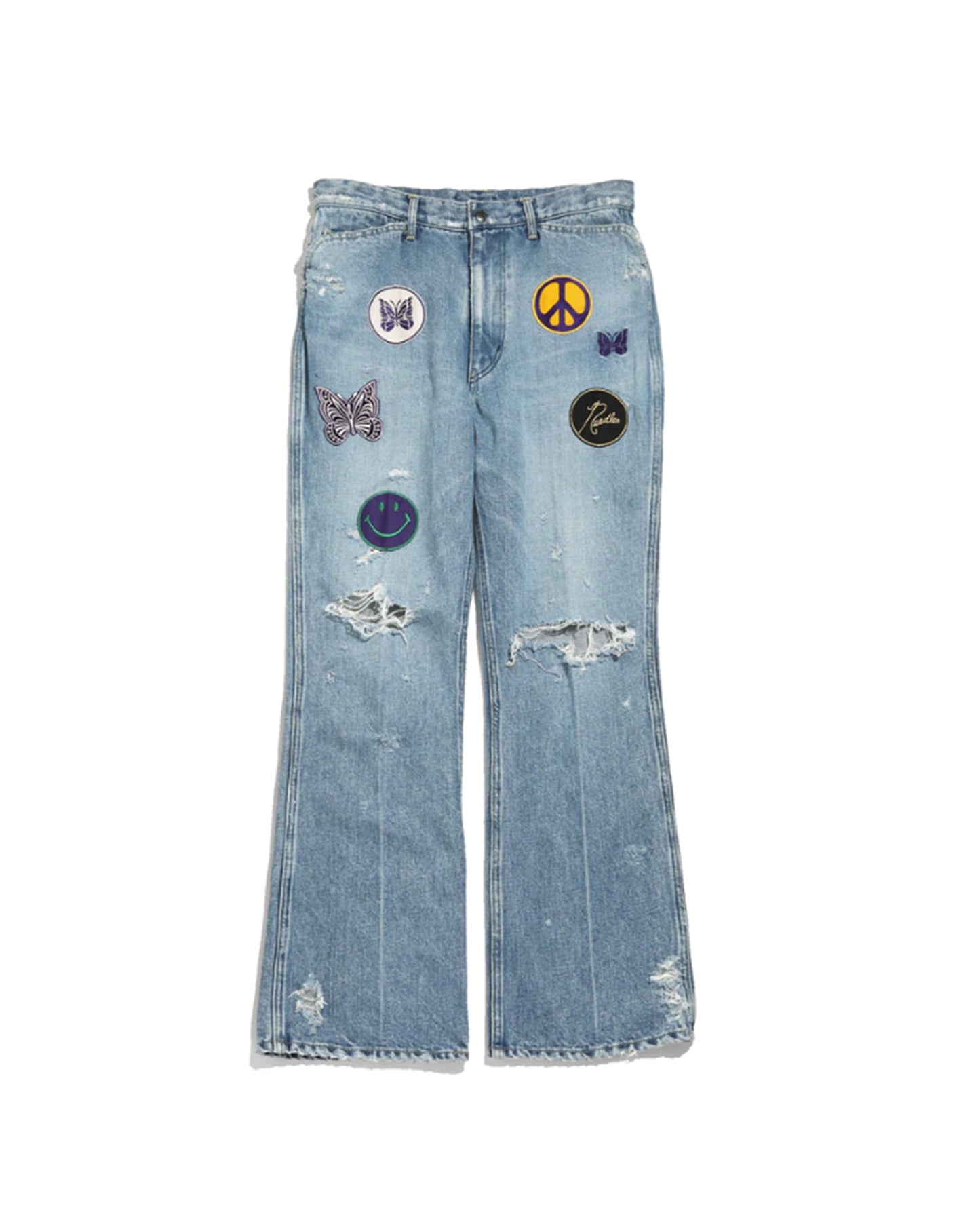 Needles Assorted Patches Straight Jean Blue