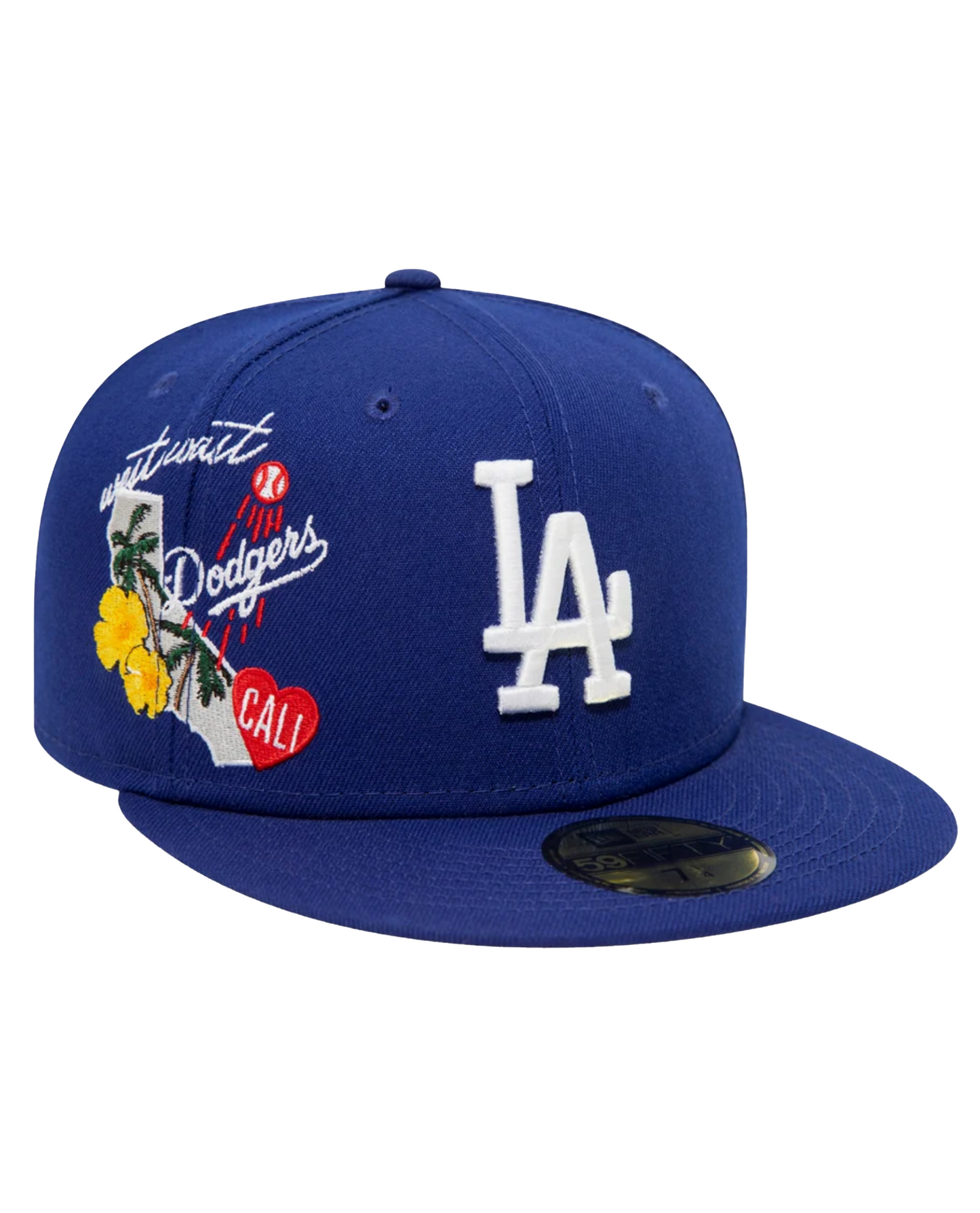 MLB Los Angeles Dodgers LA 59FIFTY Men's Fitted New Era Hat Cap 5950 Red