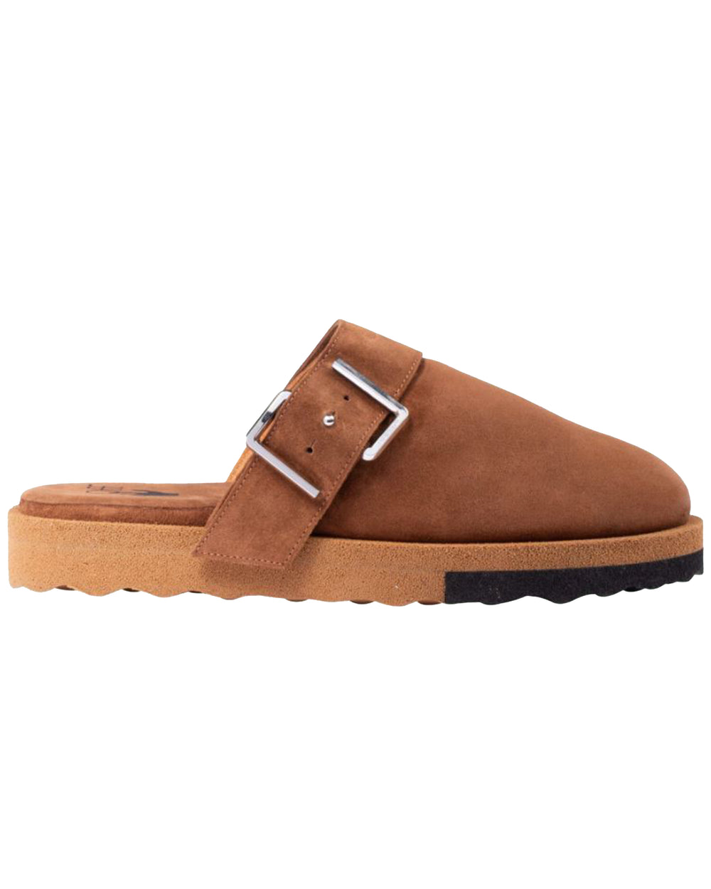 Off-White Comfort Leather Slipper Black-Brown – STASHED