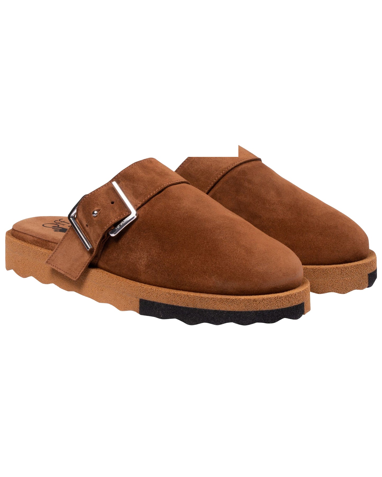 Off-White Comfort Leather Slipper Black-Brown – STASHED