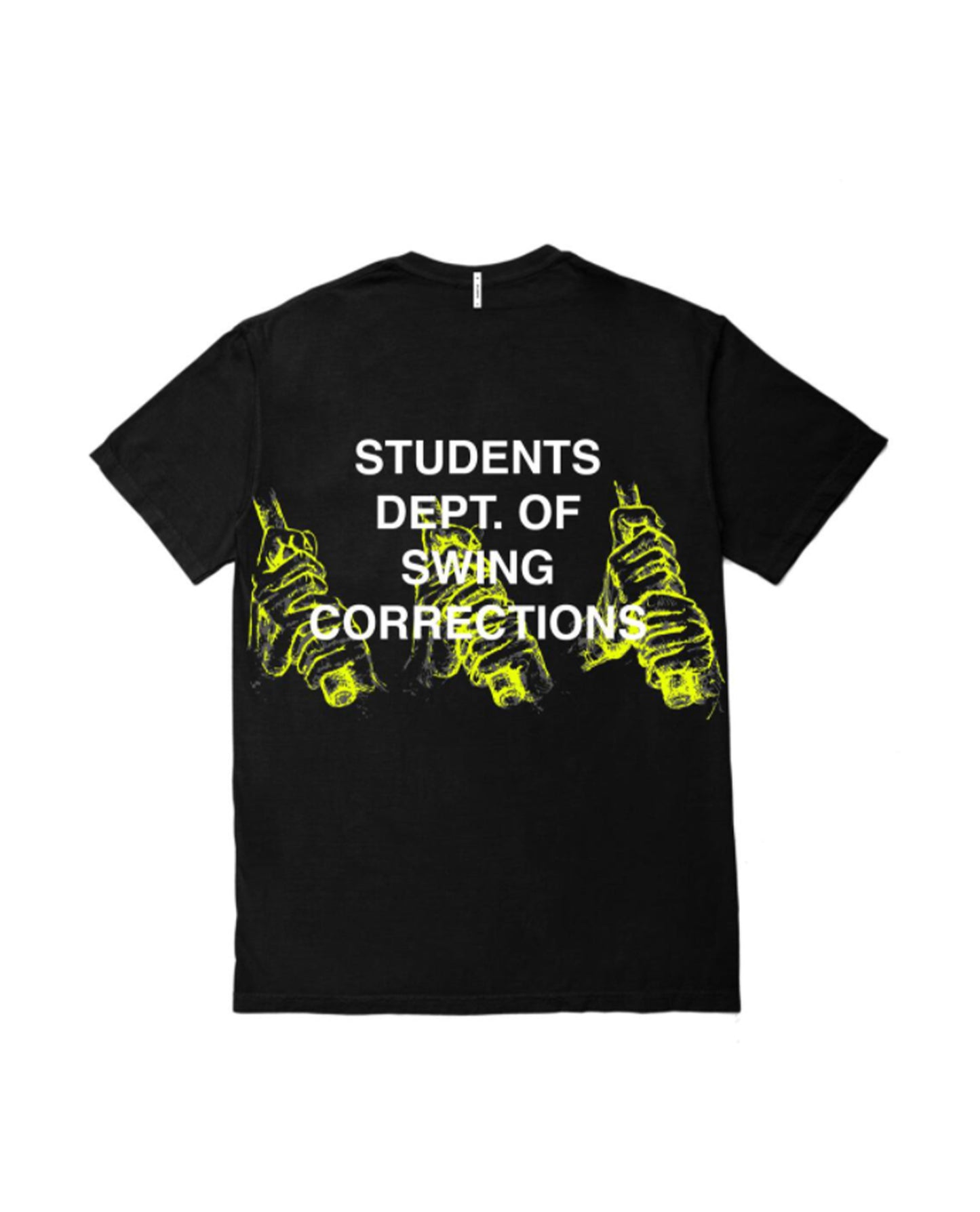 Students Dept Of Swing Corrections Tee Shirt Black