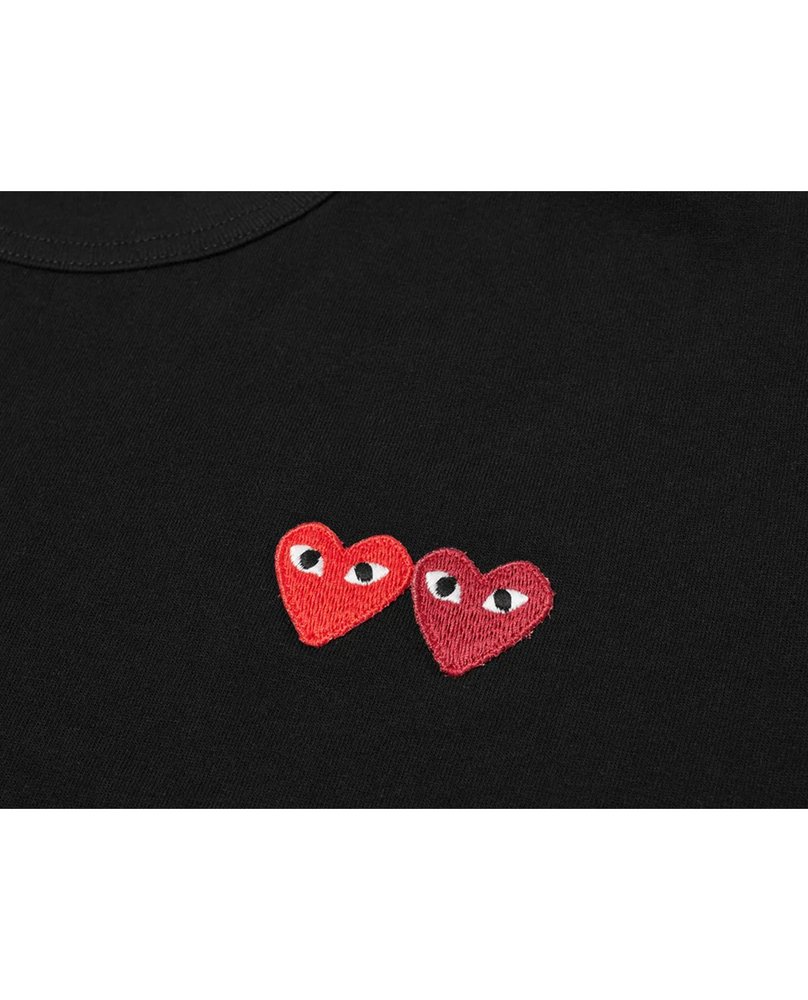 
                    
                      Comme Des Garcons Play Double Heart Tee Shirt
                    
                  