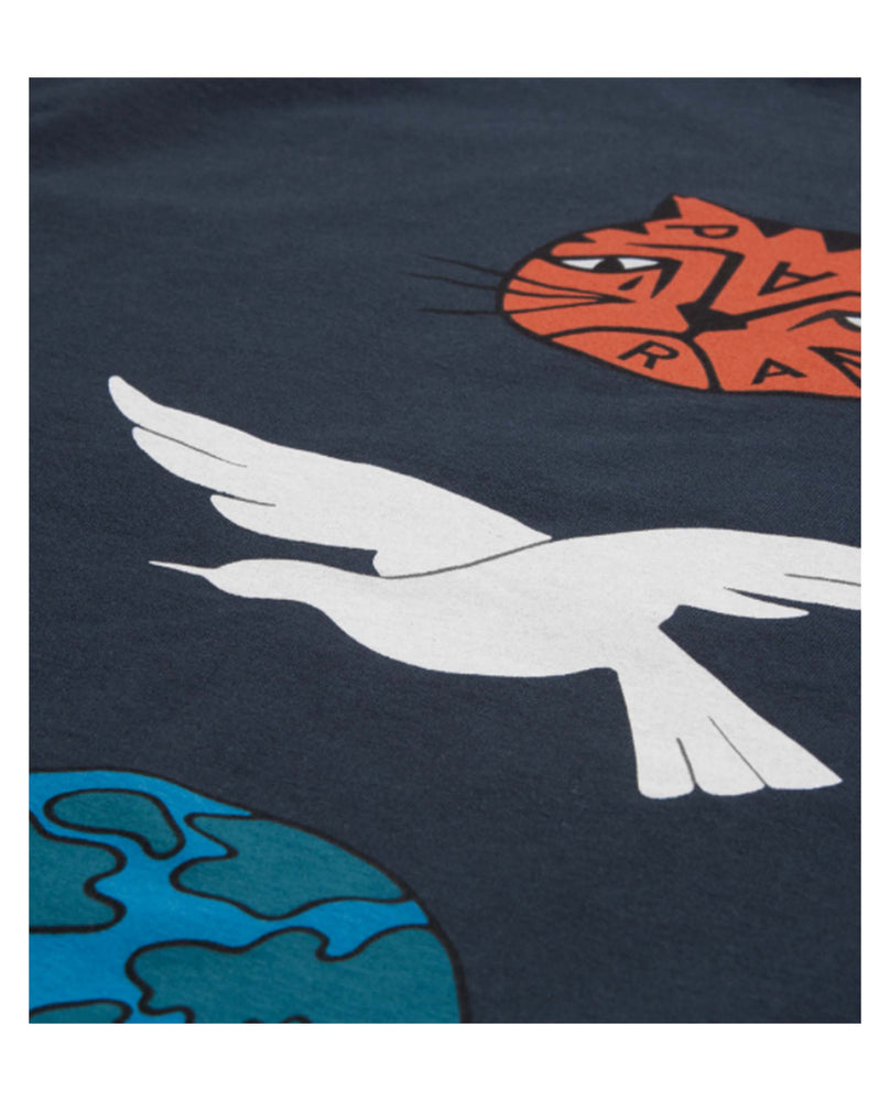 
                    
                      Parra Sad Cat System Bird Long Sleeve T-Shirt Navy Blue
                    
                  