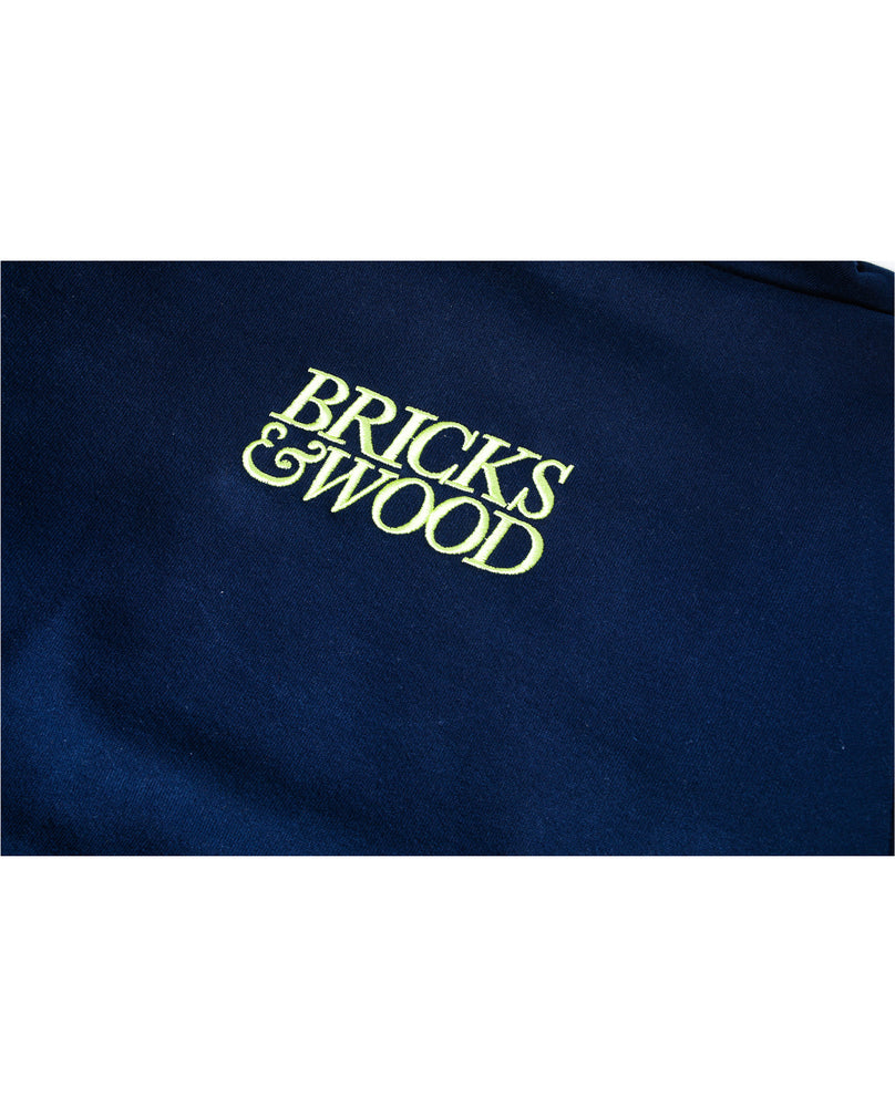 
                    
                      Bricks & Wood Logo Hoodie Navy
                    
                  