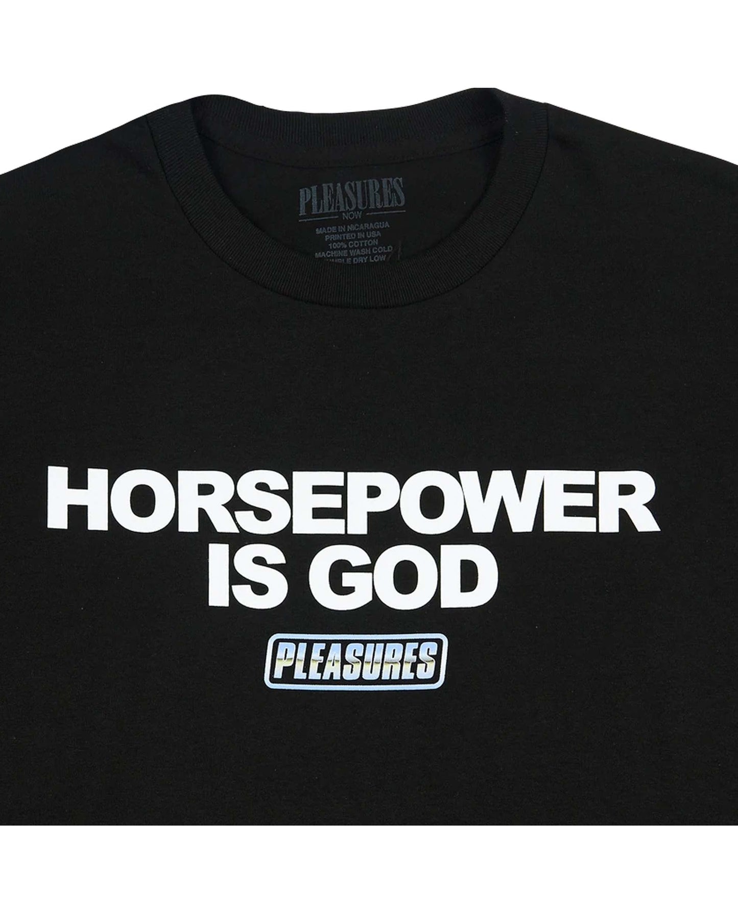 
                    
                      Pleasures Horsepower Tee Shirt Black
                    
                  