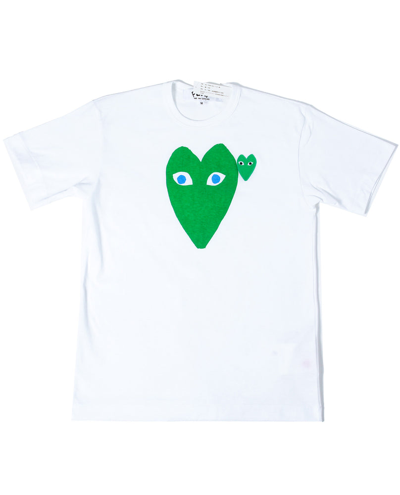 Comme Des Garcons Play Tee Shirt Green Heart