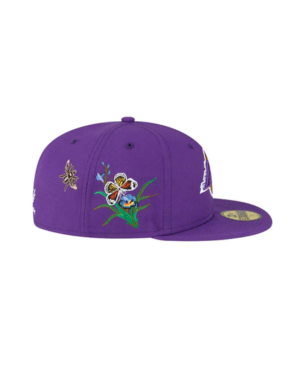 New Era Los Angeles LA Lakers Icon Edition 59FIFTY Fitted Hat Cap Size 7  Purple