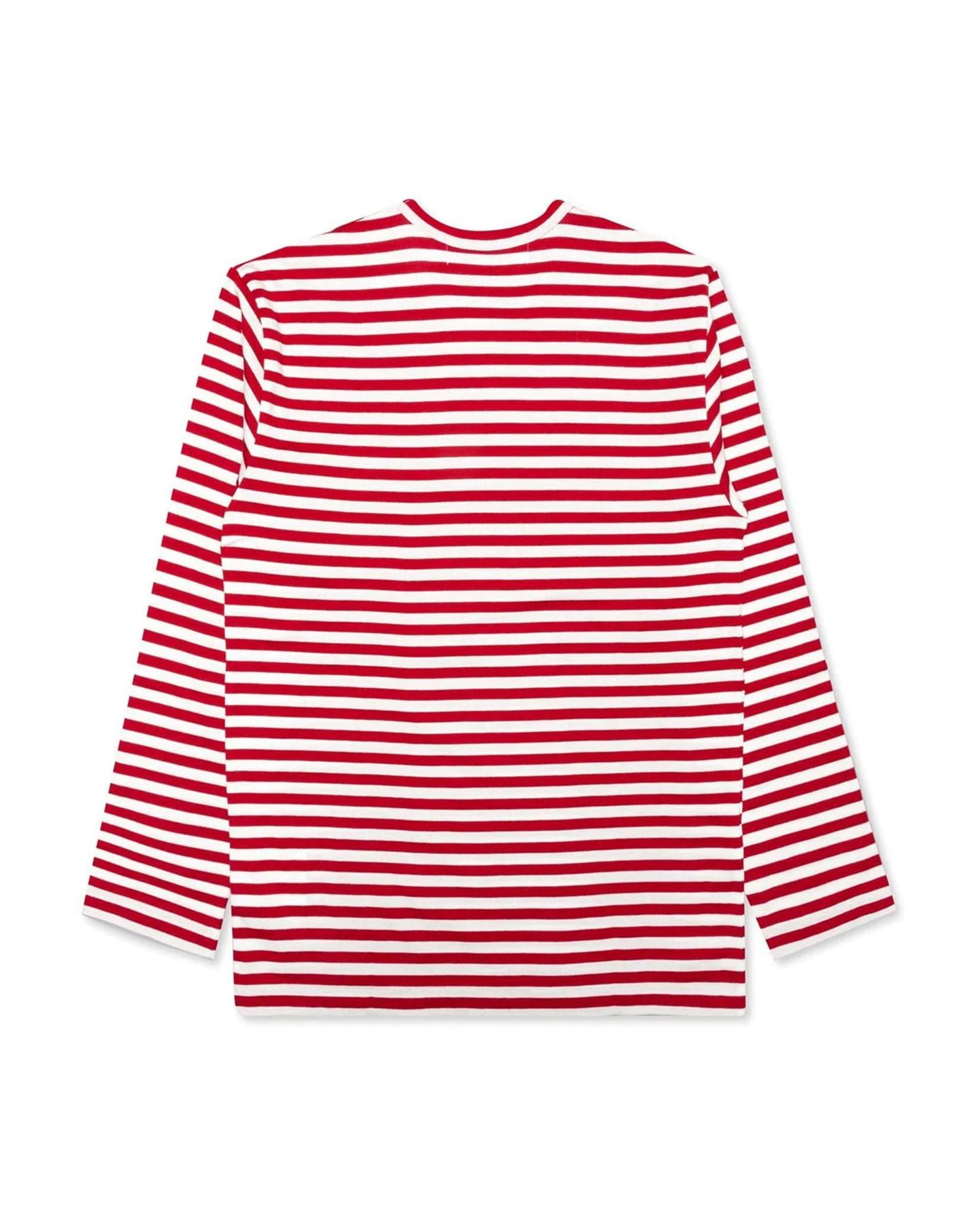 
                    
                      Comme Des Garcons Men's Striped Tee Shirt Red
                    
                  