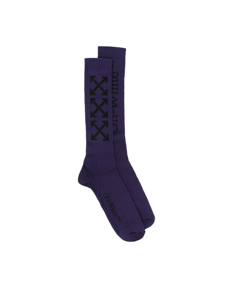 Off-White Arrow Bookish Medium Socks Purple