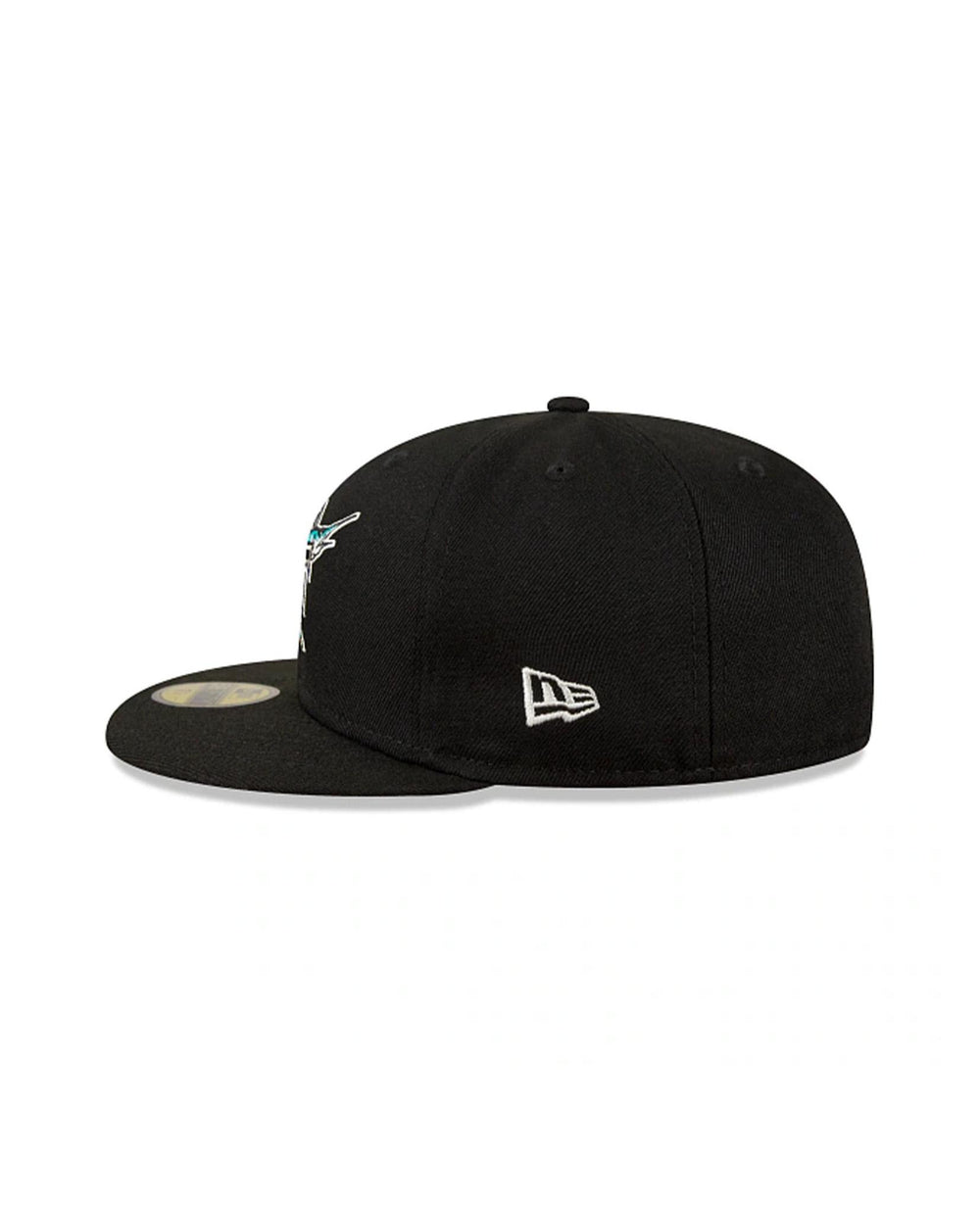 New Era Marlins Marled Bob 5950 Fitted Hat - Adult