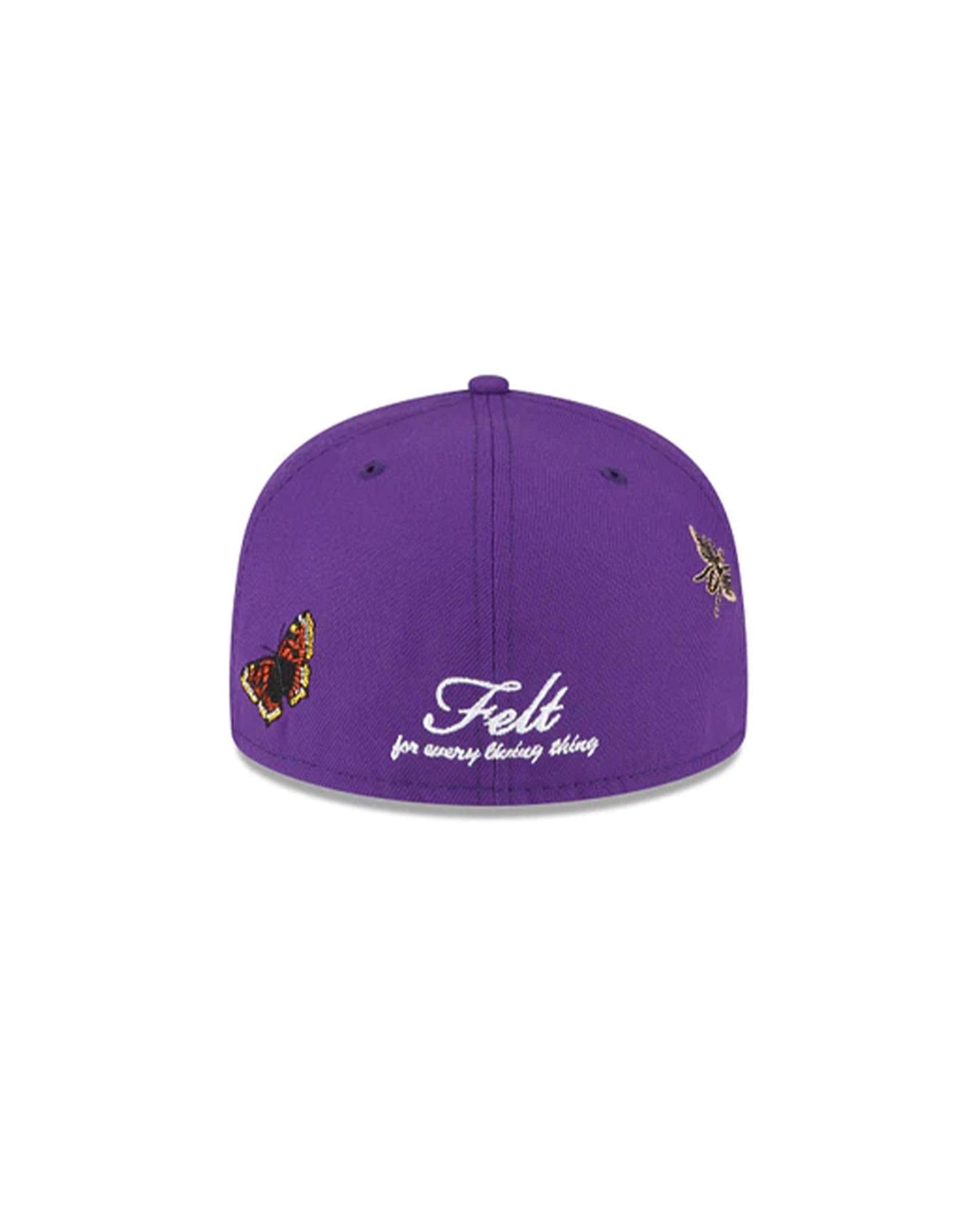 black fitted lakers hat