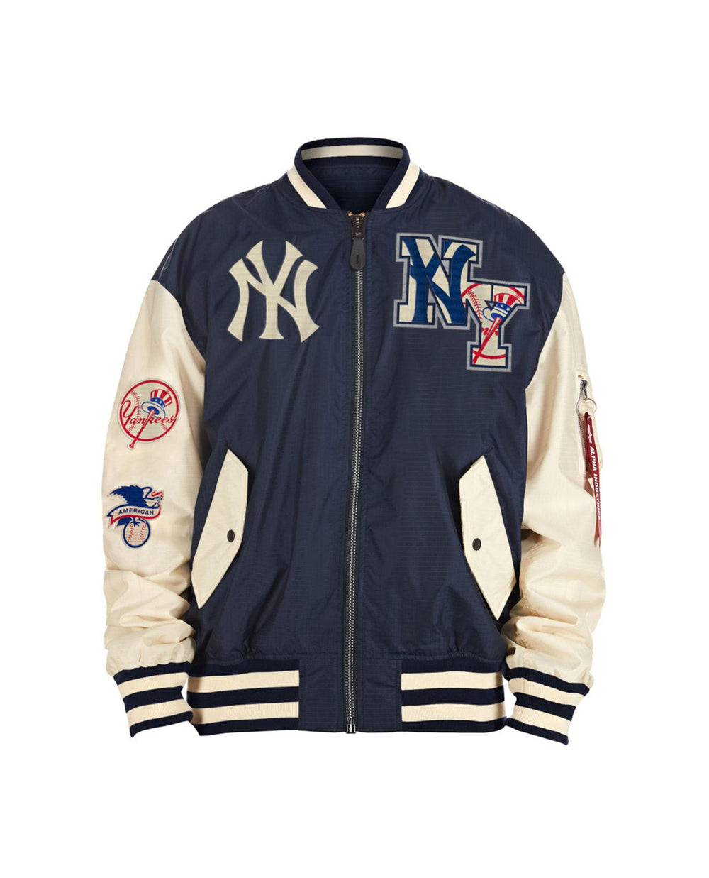 New Era New York Yankees x Alpha Industries Bomber Jacket XL / Blue