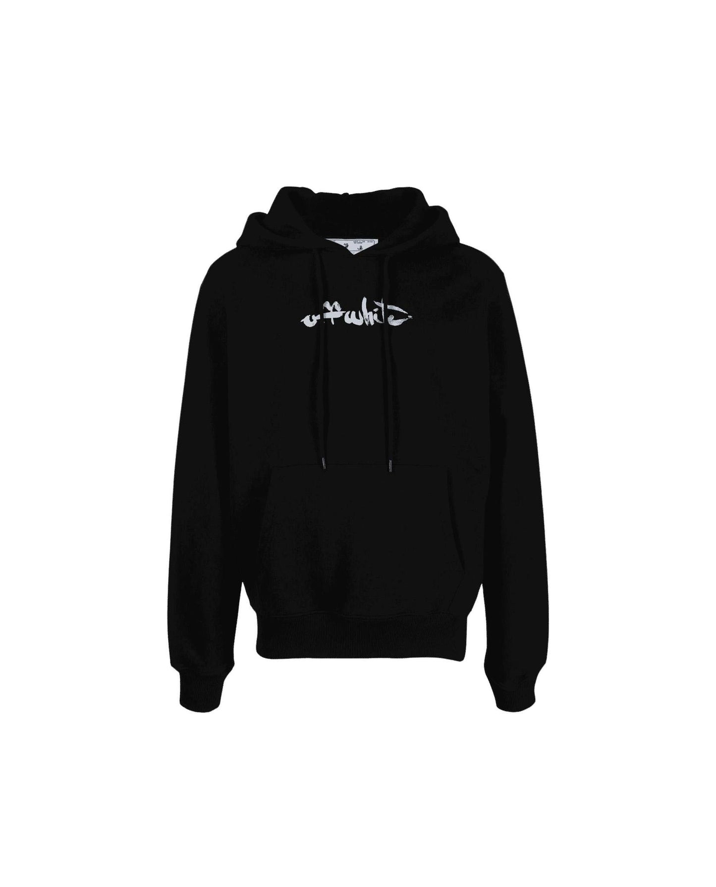 Off-White Paint Arrow Slim Hoodie Black | STASHED